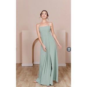Reverly Nova Chiffon Sage Bridesmaid Dress!